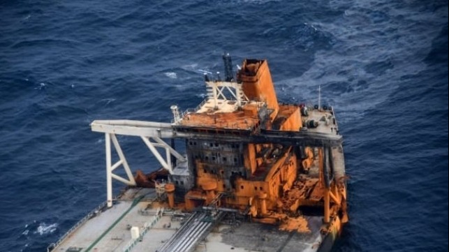 environmental damage claim from fire aboard tanker