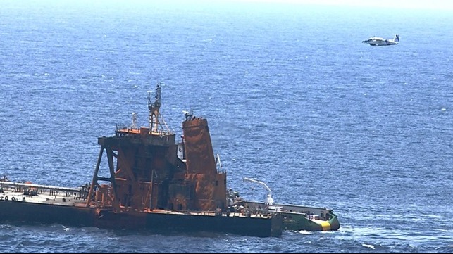 new destination for the burnt out tanker new diamond