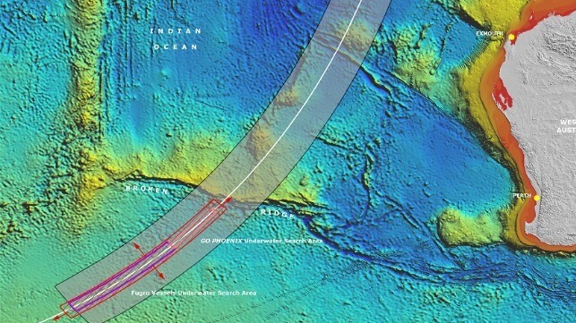 MH370 search area