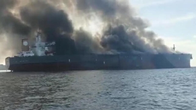 tanker fire