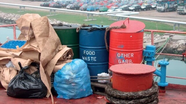 Garbage on deck