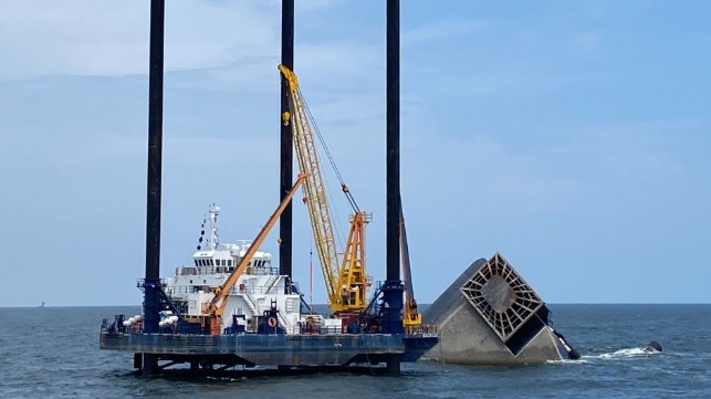salvage operation for Seacor Power in the Gulf of Mexico