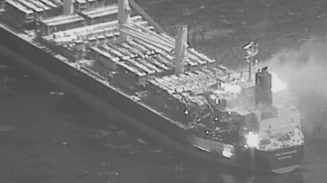 bulker attacked off Yemen