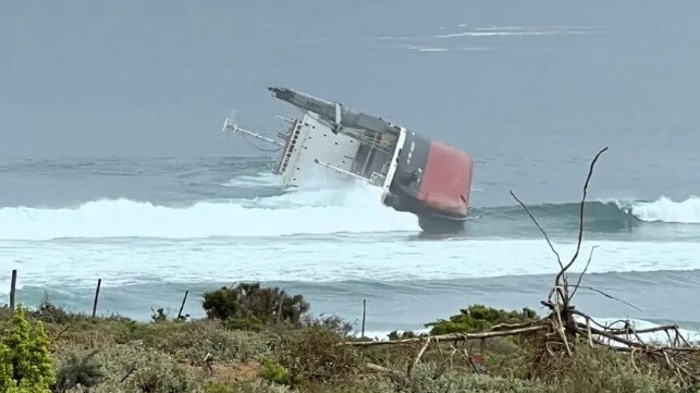 cargo ship grounded