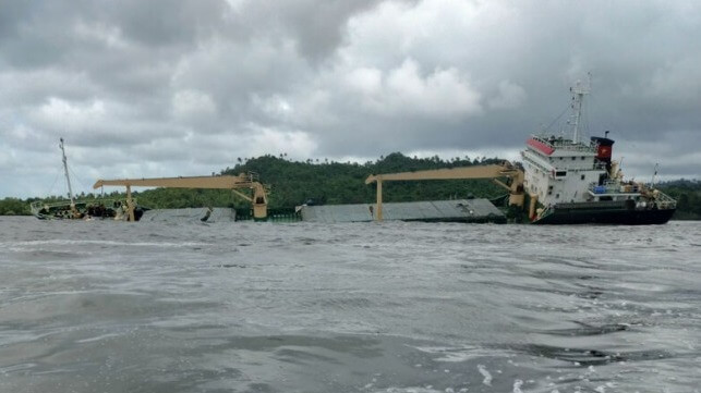 cargo ship sinking Philippines