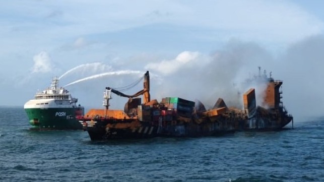 containership fire