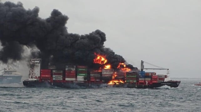 Xpress Pearl on fire