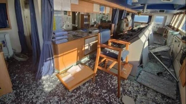 bulker hit by shell in Black Sea near Ukraine