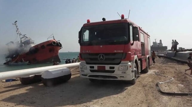 damage in Yemen ports