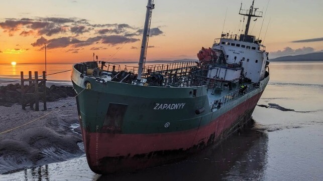 tanker aground