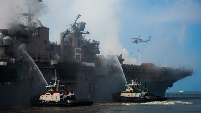 sailor charged with setting fire that destoryed navy ship