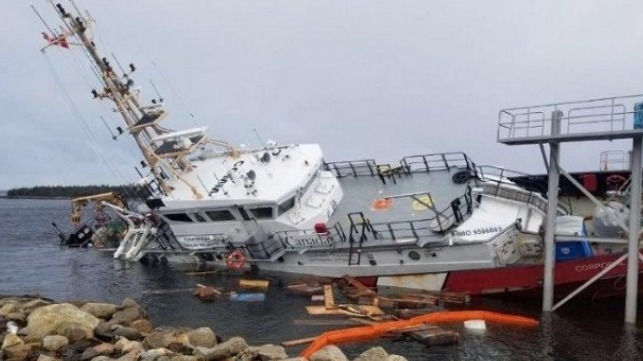foul play suspected in canadian coast guard shipyard incident