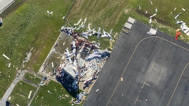 lake charles overflight damage