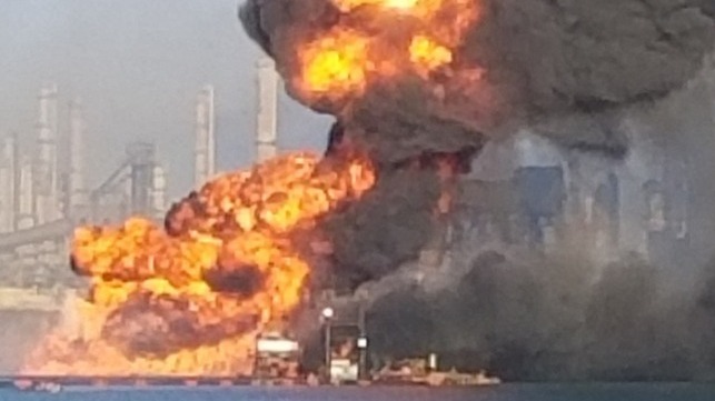 Dredger fire corpus christi