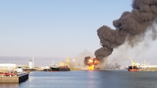 Dredger fire corpus christi