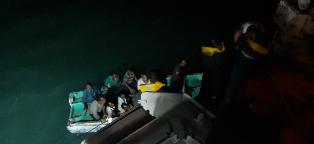 Photos: Indian Coast Guard Rescues 12 From Sinking Dhow