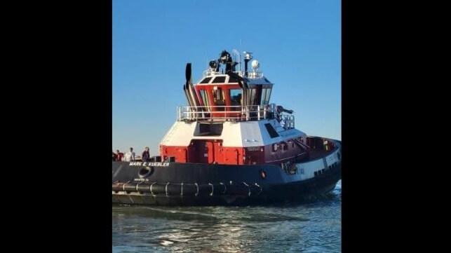 Tug Mark E Keubler aground