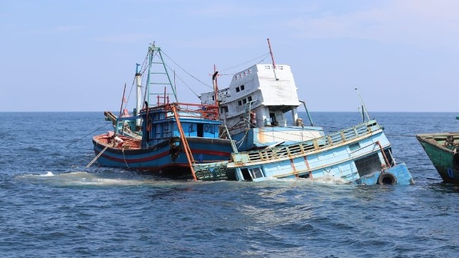 Indonesia Sinks 51 Confiscated Fishing Vessels