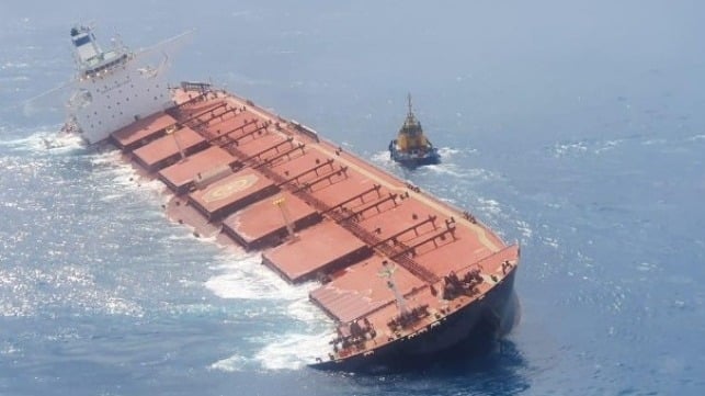 bulker aground
