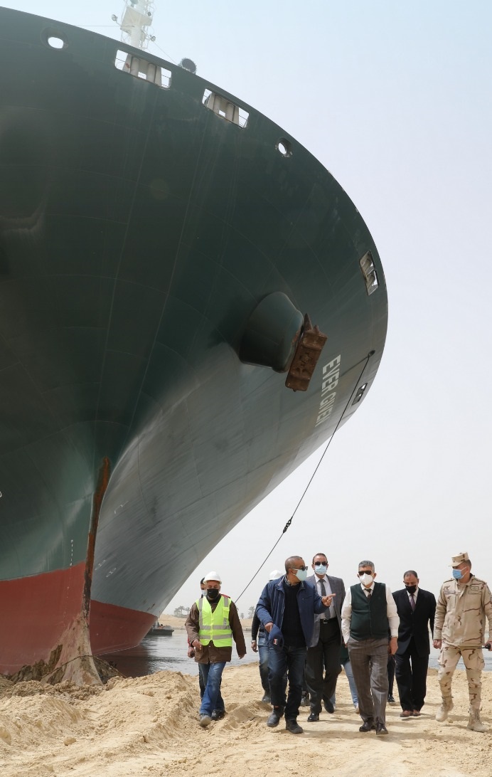 Giant Boxship Ever Given Could Block Suez Canal for "Weeks"