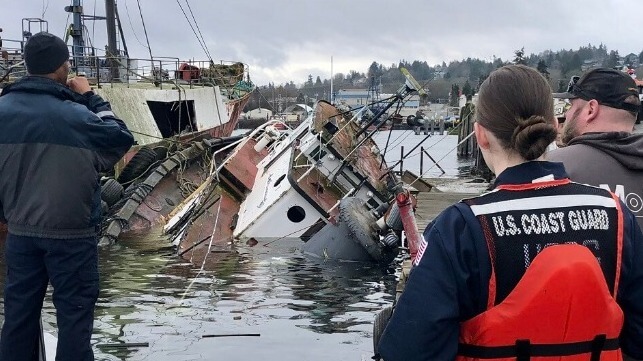 Ballard sunken tug