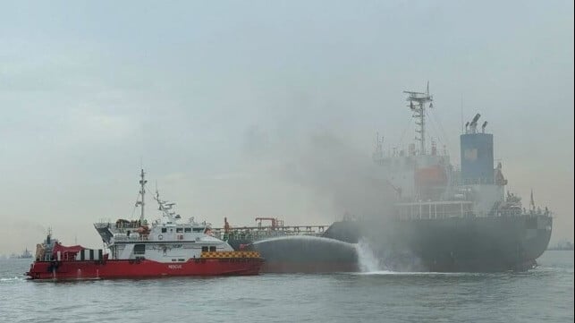 tanker fire
