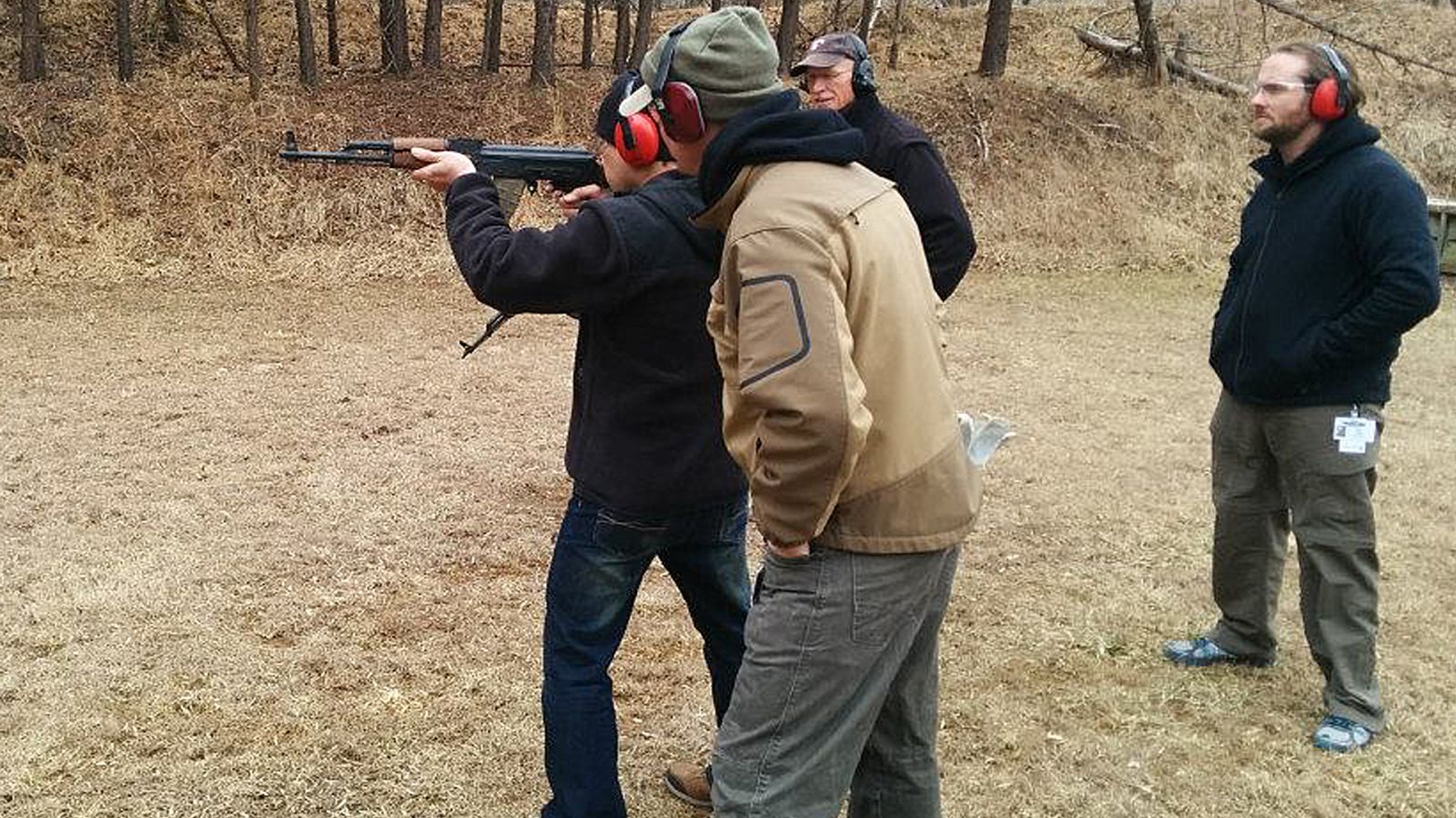 Dave Whittrock teaching the framing technique to students with fellow instructor Nate Davis