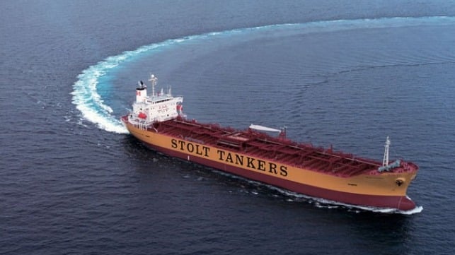 tanker at sea