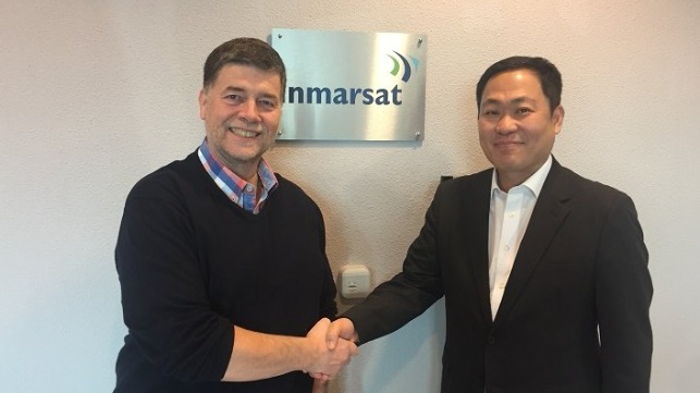 Ronald Spithout, President, Inmarsat Maritime and Eric Sung, President & CEO, Intellian